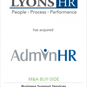Lyons HR has acquired AdminHR, LLC
