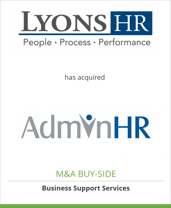 Lyons HR has acquired AdminHR, LLC