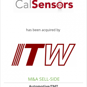 Cal-Sensors, Inc. has been acquired by Illinois Tool Works