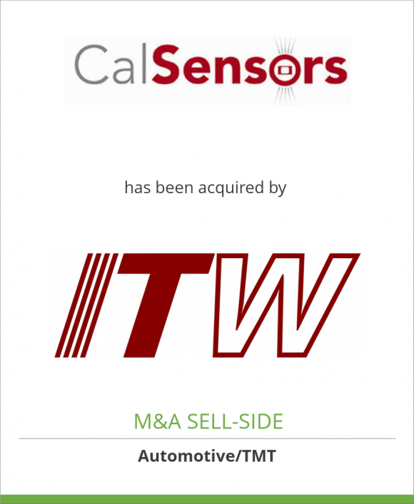 Cal-Sensors, Inc. has been acquired by Illinois Tool Works