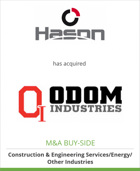 Hason Steel Inc. has acquired Odom Industries, Inc.