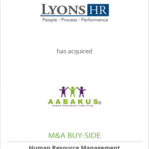 Lyons HR has acquired Aabakus, Inc.