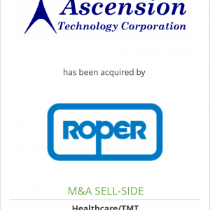 Ascension Technology Corporation has been acquired by Roper Industries