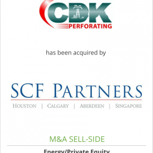 CDK Perforating has been acquired by SCF Partners