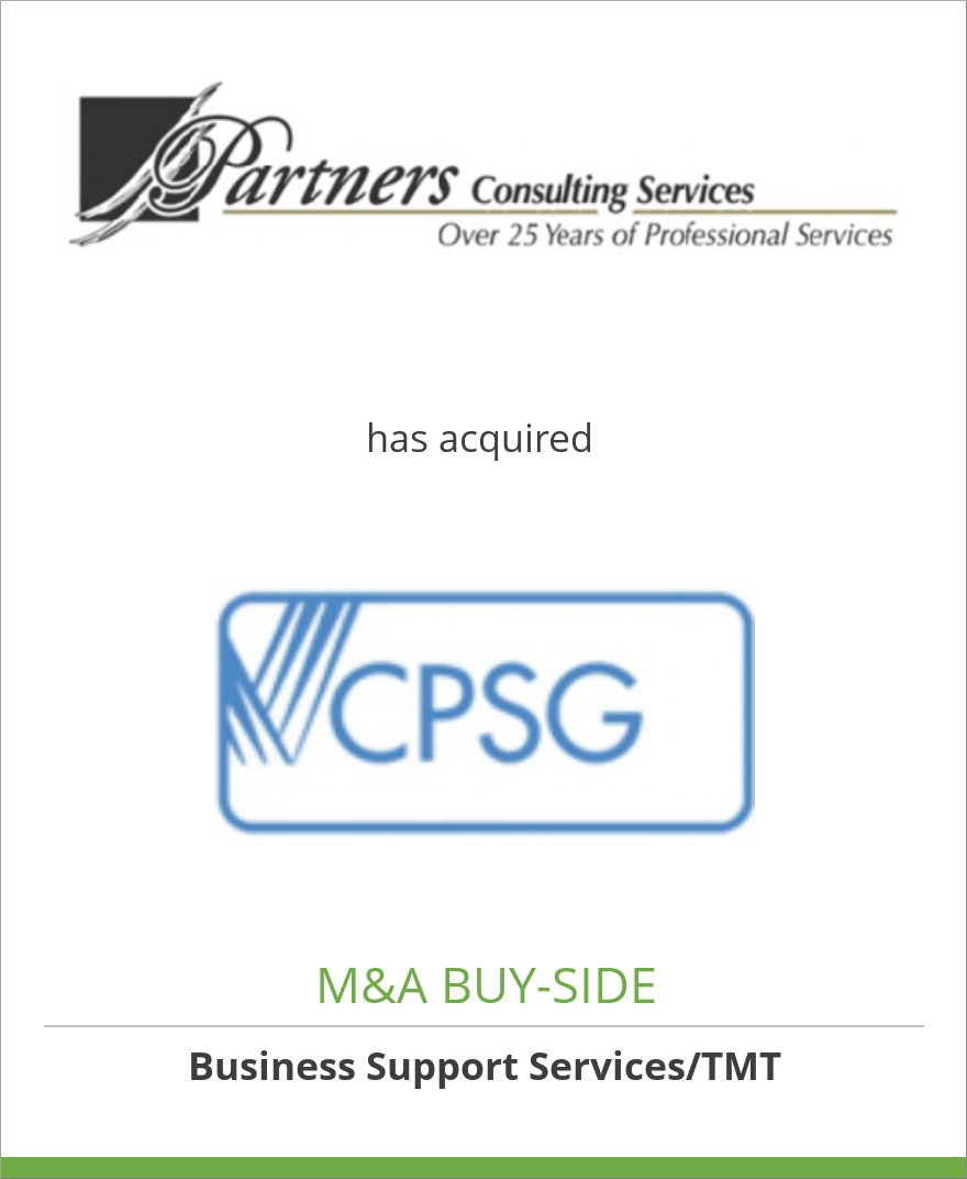 Partners Consulting Services has acquired CPSG