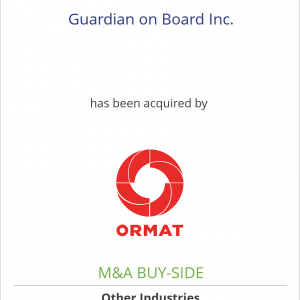 Guardian on Board Inc. has been acquired by Ormat Industries, Ltd.