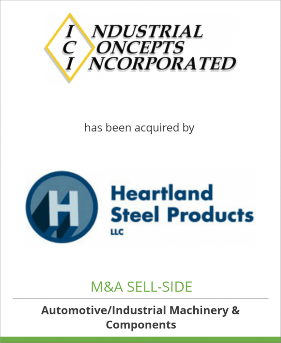 Industrial Concepts, Inc. has been acquired by Heartland Steel Products