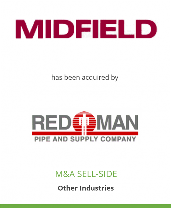 Midfield Supply Ltd. has been acquired by Red Man Pipe & Supply Co.