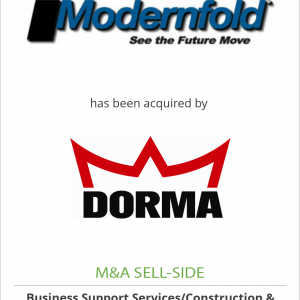 Modernfold, Inc. has been acquired by DORMA Group, North America