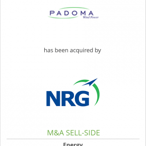 Padoma Wind Power, LLC has been acquired by NRG Energy, Inc.