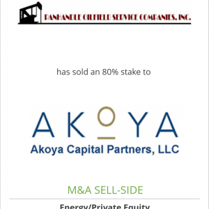 Panhandle Oilfield Service has sold an 80% stake to Akoya Capital