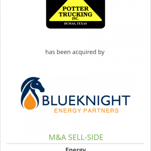Potter Trucking, Inc. has been acquired by Blueknight Energy Partners, LP
