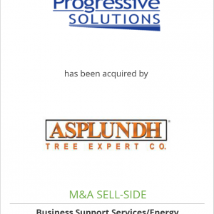 Progressive Solutions, LLC has been acquired by Asplundh Tree Expert Co.