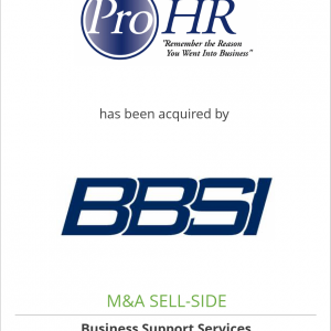 ProHR, LLC has been acquired by Barrett Business services, Inc.