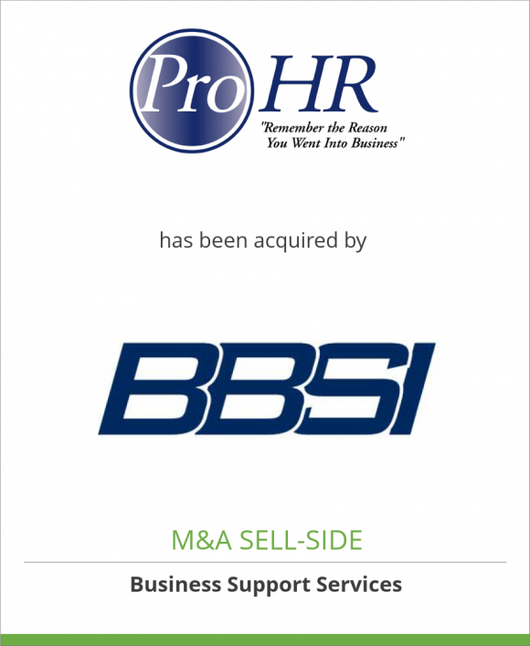 ProHR, LLC has been acquired by Barrett Business services, Inc.