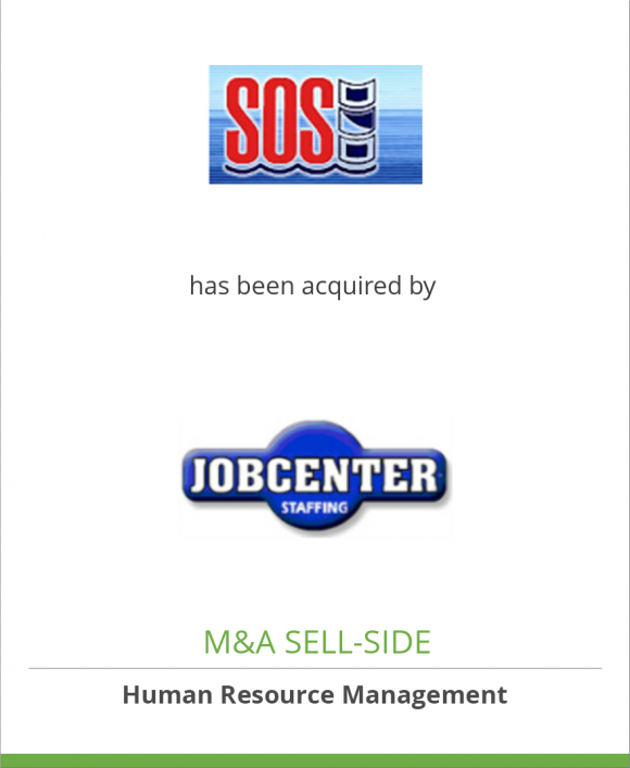 SOS Temporary Services has been acquired by JobCenter, Inc.
