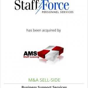 Staff Force, Inc. has been acquired by AMS Staff Leasing