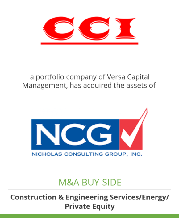 Culberson Construction Inc. has acquired the assets of Nicholas Consulting Group, Inc.