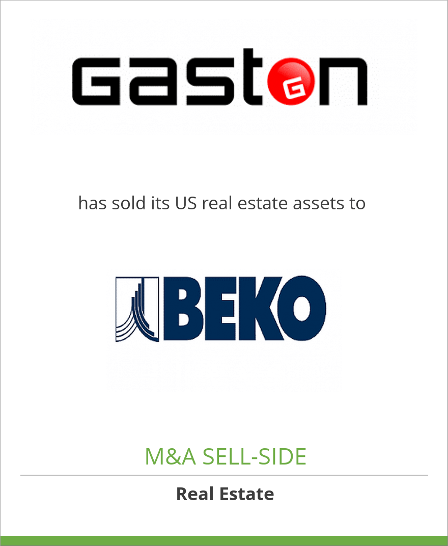 Gaston J. Glock style LP has sold its US real estate assets to BEKO Technologies GmbH